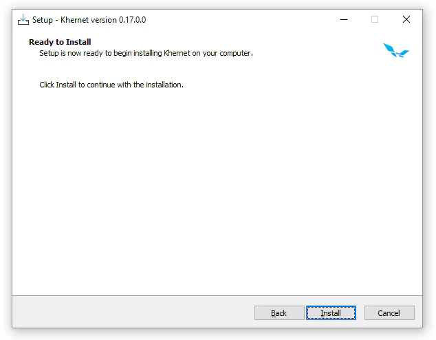 Install process starting