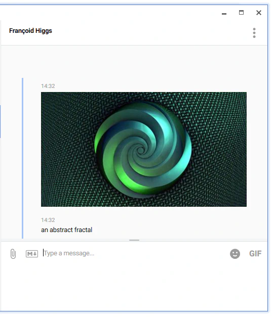 Image message preview in chat